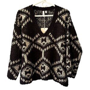Elan Women Sweater Super Soft Pullover Oversized‎ Size OS Preppy Modern NWT